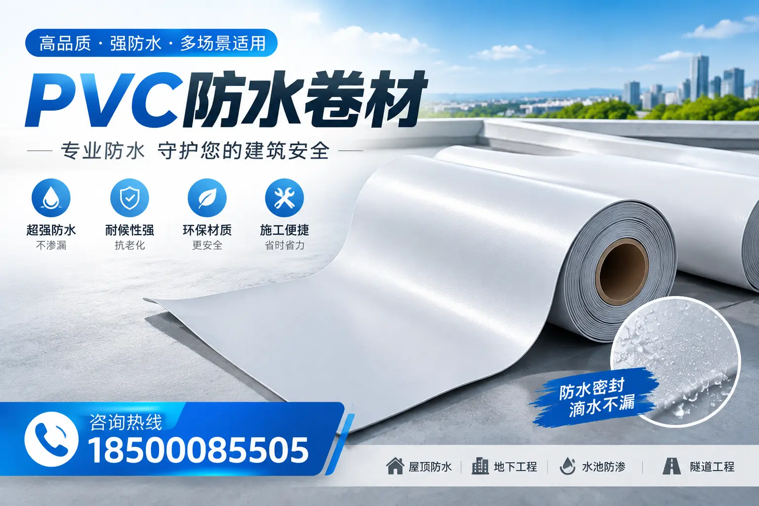 PVC防水卷材的市场竞争分析,太原品牌选择参考
